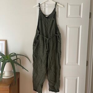 Target Linen Army Green Overalls